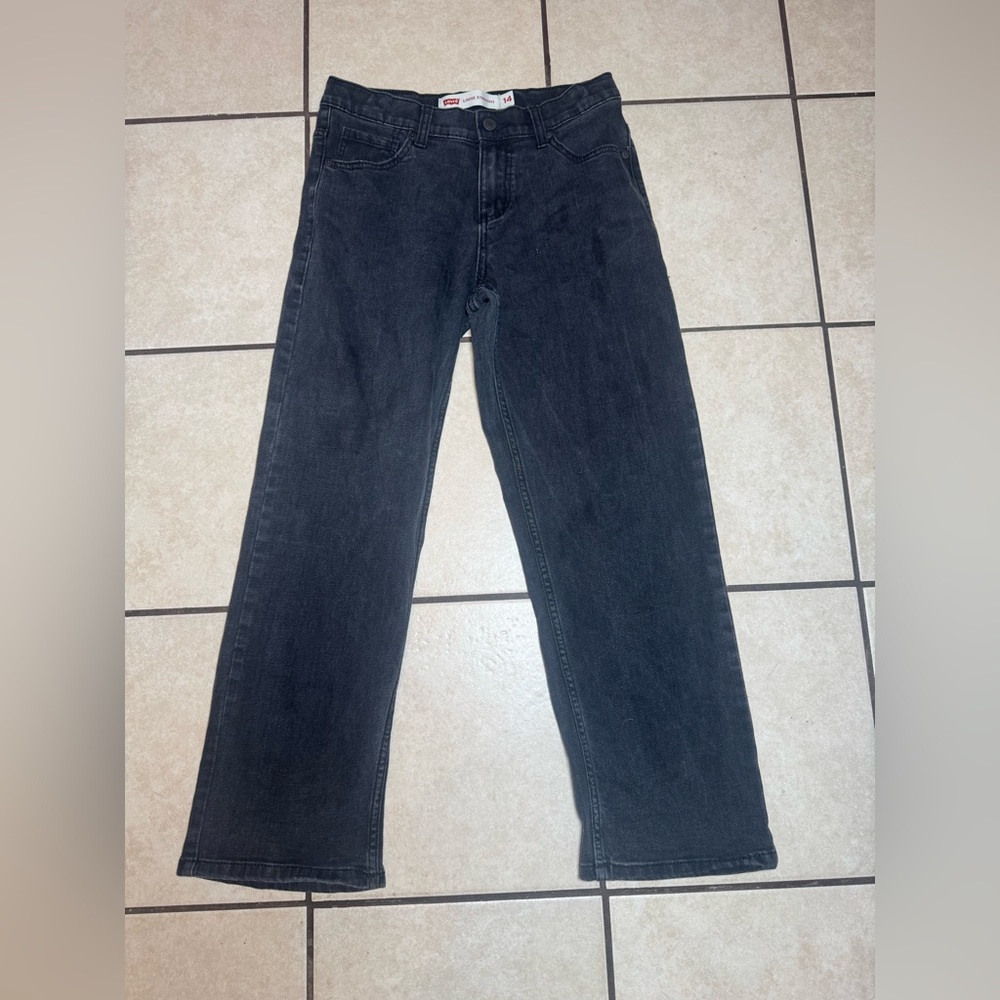 Levi's Kids Black faded Jeans size 14 regular